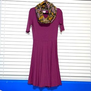 LuLaRoe bundle Nicole dress and Cassie skirt Medium